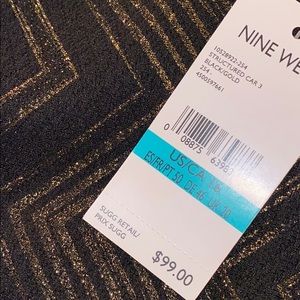 Nine West Chevron Gold Glimmer Dress